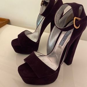 Prada platform heels